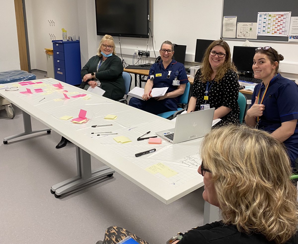 SaTHImprovement's tweet image. Lovey to meet some of our gynaecology team this morning and do some process flow work. There were some really clear areas where the process could be improved that the team were able to identify using this tool. #processflow #improvement @sathNHS