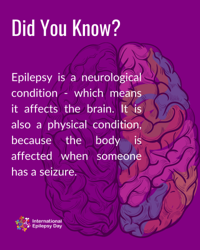 CityWallsMC's tweet photo. Today is International Epilepsy Day 
Did you know?
Epilepsy is one of the most common neurological diseases worldwide, affecting around 50 million people of all ages.
What to do if someone has a seizure: https://t.co/U0GATbdFSO https://t.co/1uxQb9yS5s