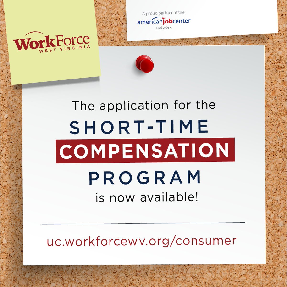 WorkForce WV's Short-Time Compensation Program application is now open for employers in need of an alternative to layoffs. The STC Program provides a prorated amount of unemployment benefits individuals would have received if they were fully unemployed. workforcewv.org/short-time-com…