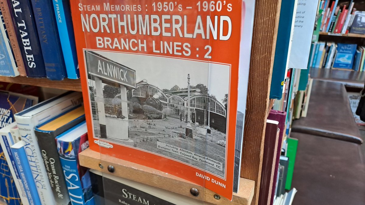 tibrazier's tweet photo. Rather marvelous juxtaposition, this book on the shelf in Barter Books, which is housed by the pictured former station. Photos inside the book show what it used to look like on this spot. https://t.co/1OL9ha4RBN