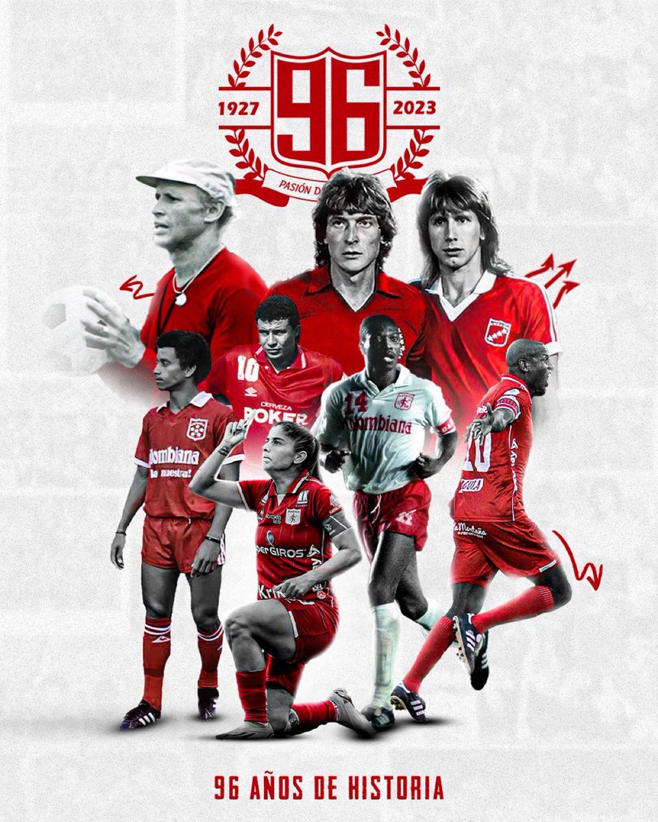 Felices 96 años a toda la familia Americana !!! ❤️ <a href="/AmericadeCali/">América de Cali</a>
