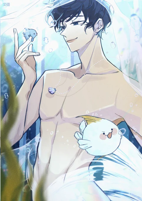 Drew mermaidja for one of the postcards #orv 