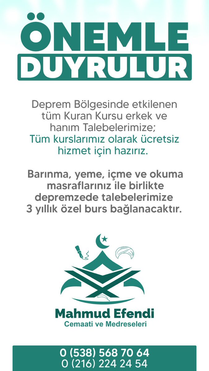 RecepKonuk6's tweet photo. Mahmud efendi cemaati olarak medrese talebelerine sahip çıkıyoruz

#SONDAKİKA Taha uzaylılar Acun Ilıcalı 40 TL'ye F-16 Babacan Adamsın Ümit Özdağ Rihanna ElonMusk ABD UFO yapmayın Pentagon Erden TimurDEPREMZEDELER Bitcoin Haluk Levent Huron Gölü https://t.co/0ZAItzONzi