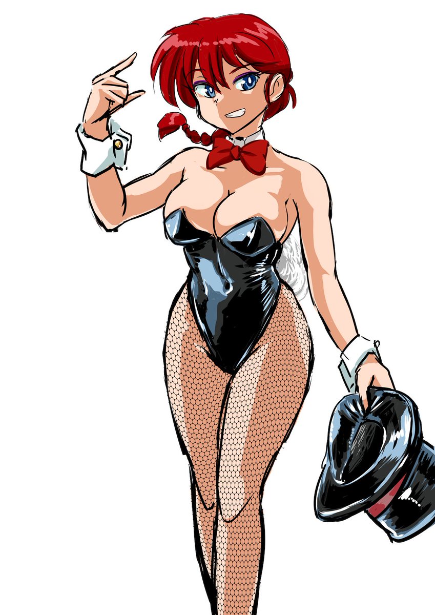 バニーらんま
ざっくりの塗り。
これでも1時間強かかるとかもう…

もっとスピーディーに描きたいですね 