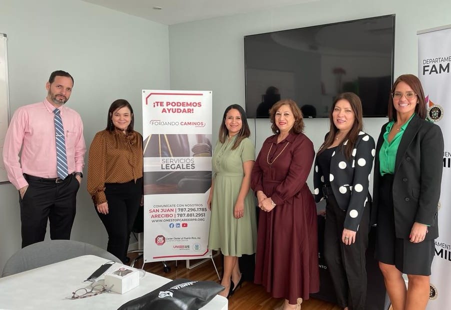Anunciamos un proyecto legal de asistencia legal gratuita en asuntos de pensiones alimentarias a favor del bienestar de menores.

Servicio legal ofrecido por One Stop Career Center of PR, Inc. a través de un acuerdo colaborativo con ASUME. 

Info. (787) 765-3235 o (787) 296-1785