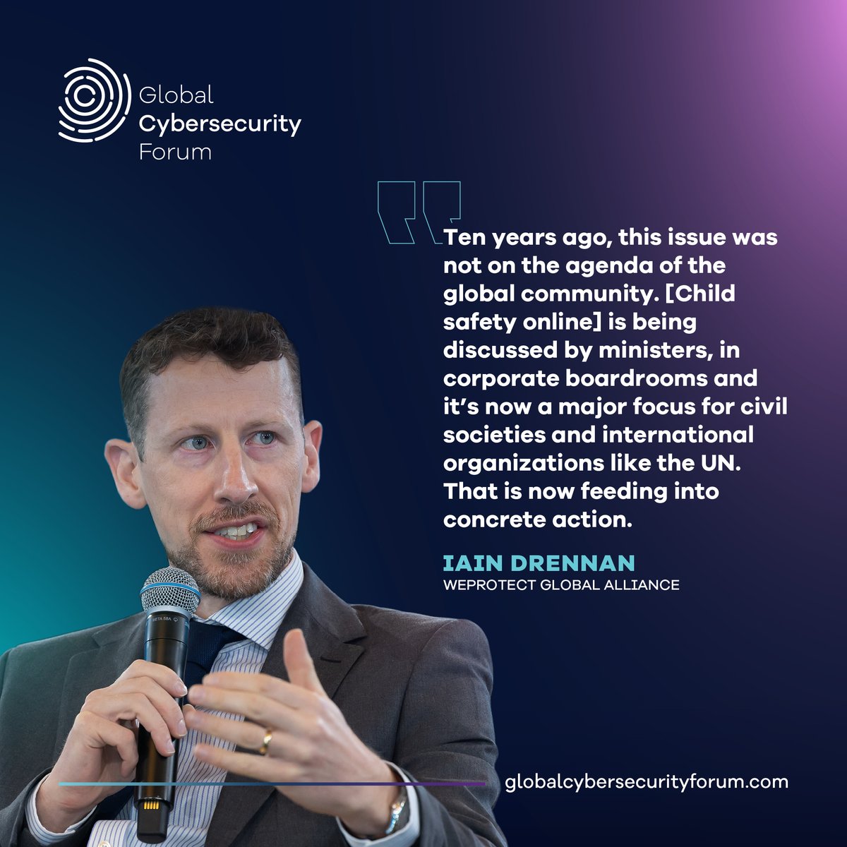 gcfriyadh's tweet photo. In one of our #RethinkingCyber podcast episodes, @DrennanIain, Executive Director of @WeProtect, highlighted how child safety online has evolved over the years – which is now, rightly, a major international focus. https://t.co/wvQEOXbZZb