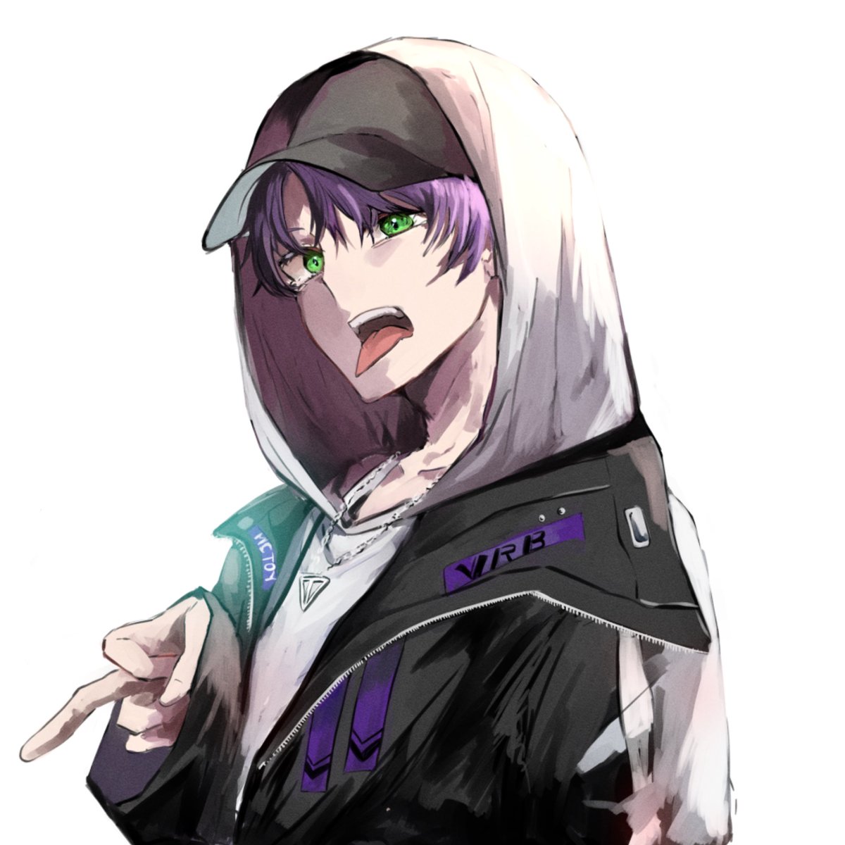 hood multiple boys jacket purple hair black jacket v hoodie  illustration images