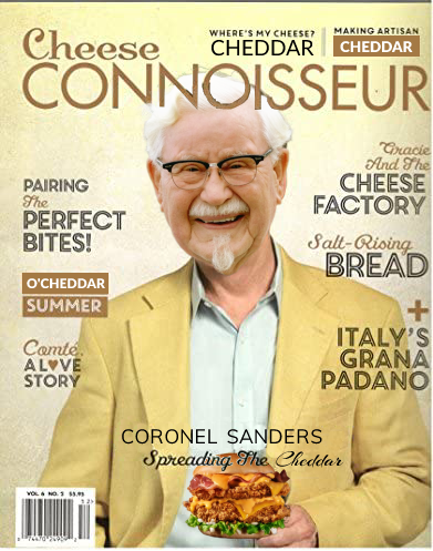 KFC_Portugal_'s tweet photo. Queijo é aqui com o Coronel🧀🧀🧀 https://t.co/5QyktZV5TY