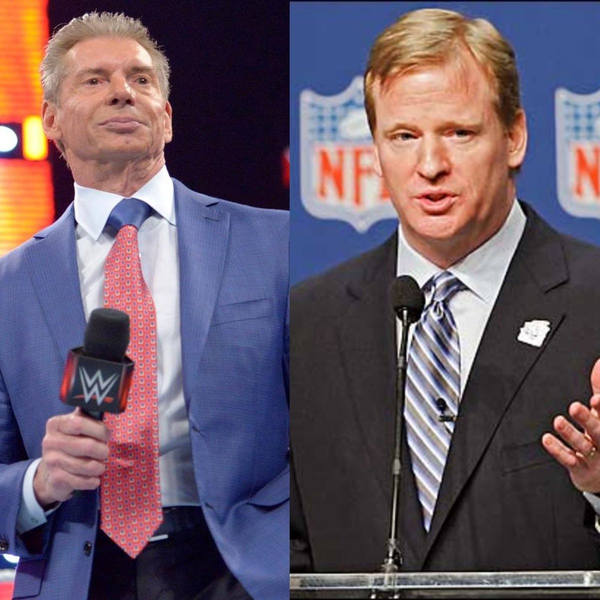 No one scripts entertainment better than these two gentlemen!!
#VinceMcMahon #RogerGoodell #WWE #NFL #SportsEntertainment