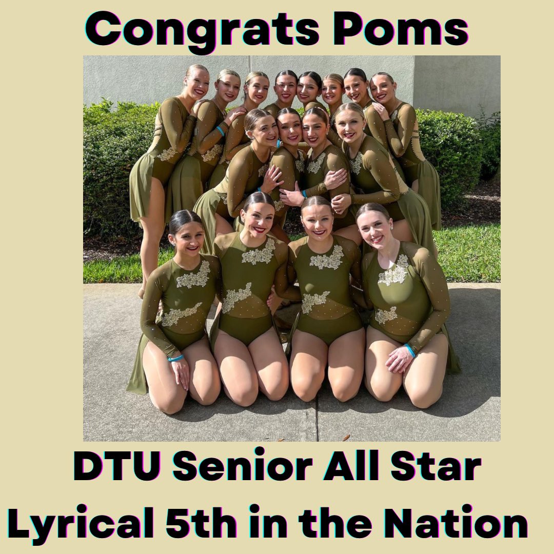 The <a href="/tboltpoms/">Andrew Poms</a> program continues to impress, they went down to Florida and came away with 2 top ten finishes in the country, congratulations ladies and coaches on an outstanding end to the competitive season

On to Senior Night on Valentines Day!!