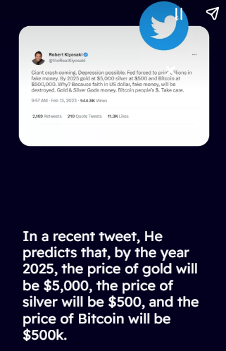 Robert kiyosaki Predicts #Bitcoin Price for 2025!!!
What is your opinion??
#bitcoinprice #btcprice #CryptocurrencyNews