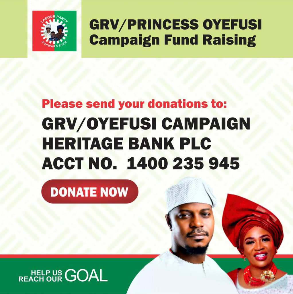 GRVlagos's tweet photo. Enough is enough!!

The harassment and intimidation in OUR LAGOS has to stop 🛑 

If you agree, support by donating to show the bullies you will not be silenced  and you believe in a New Nigeria and OUR LAGOS ✊🏾

THE TIME IS NOW!!

Èkó E dìde!!

~ GRV. https://t.co/NphuQa6nia