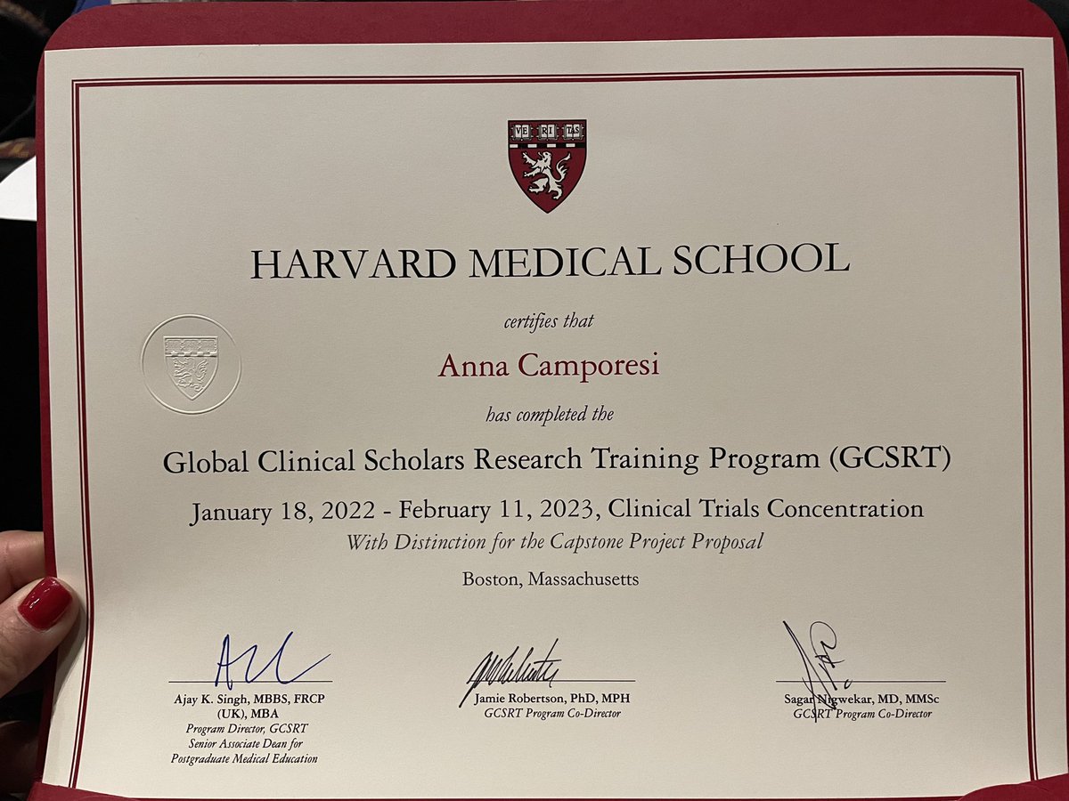 'We all want to do a better job', citing prof. Drazen. 
Happy to share I graduated at Global Clinical Scholars Research Training after one year of great learning and friends-making! #GCSRT23 #Harvard #HarvardMedicalSchool