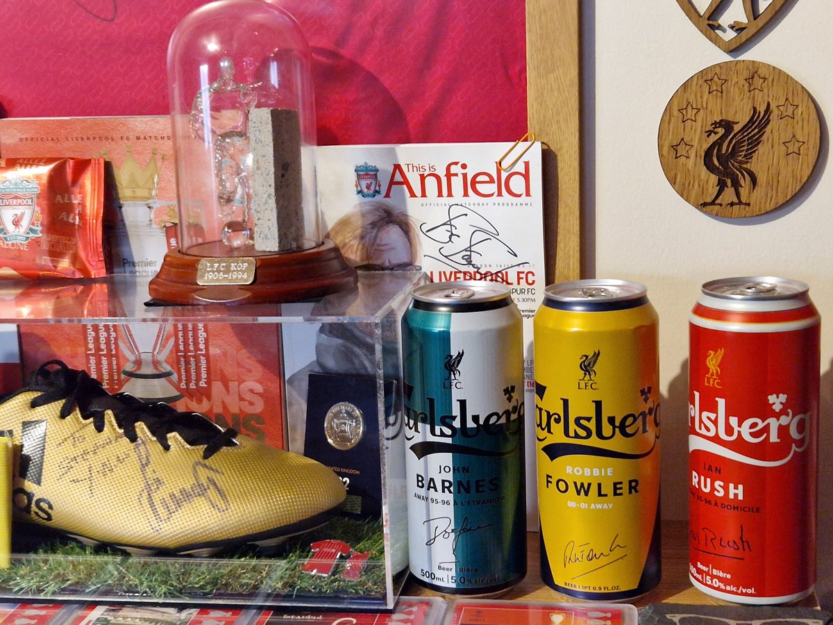 Fasten22's tweet image. 6 fantasic new additions to my mancave thank-you @LFCRetail &amp;amp; @CarlsbergUK
