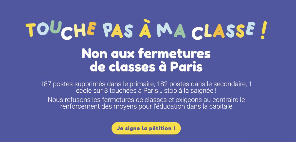 EluesPCFParis's tweet photo. 187 postes supprimés dans le primaire, 182 dans le secondaire, et autant de classes fermées.

Stop à la saignée ! 

Face à cette situation, nous lançons la pétition https://t.co/6QHkLw57m9

Signons massivement, et à demain devant le Rectorat ! https://t.co/S5UTVVYZSA