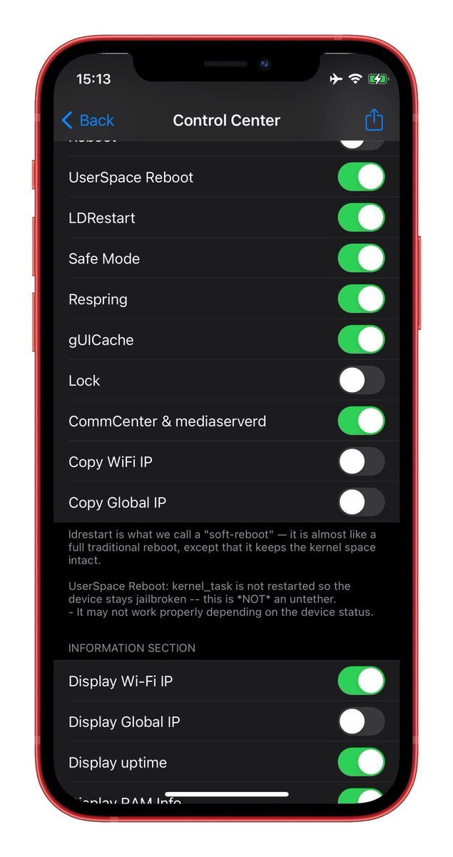 cydia_mriphone's tweet photo. تحديث اداه PowerSelector
تدعم 11 وحتى 16
مجانية/ سورس/   https://t.co/TVHiSWVXYM  
 اداه مهمة جدا لعمل
اعادة تشغيل للجهاز بدون فقدان جلبيك
عمل وضع سيف مود للجهار لحذف الادوات
حذف ملفات الكاش وتوفير مساحة
يمكن اضافة اختصار لها في مركز التحكم
يتبع https://t.co/KXfhUiZMLW