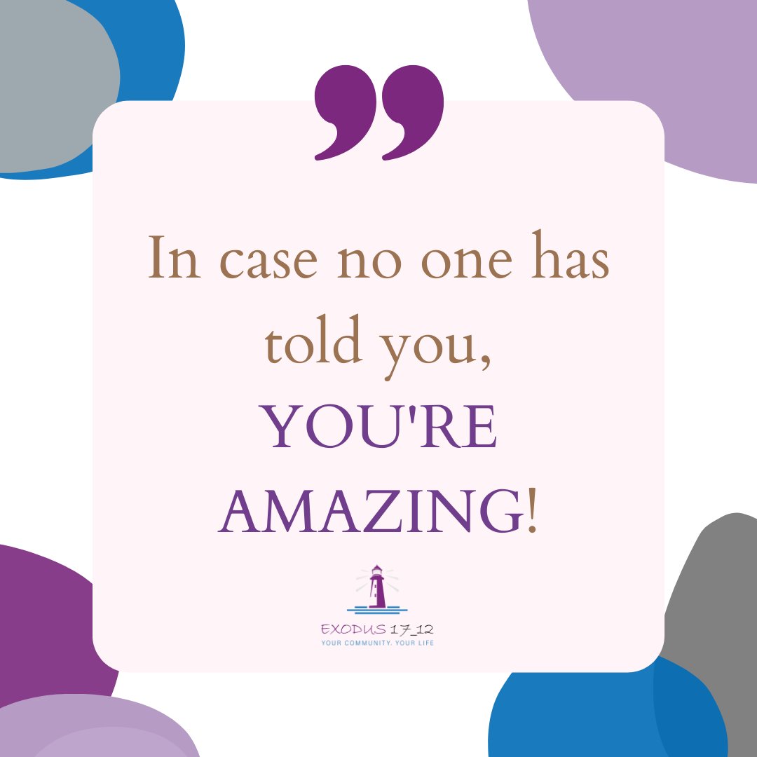 Exodus17121's tweet photo. Enough said.  You. Are. Amazing.  ~ @MBButler6 

#youareamazing #MBButler #exodus1712 #MondayMotivation https://t.co/Q5vmlCnvoe