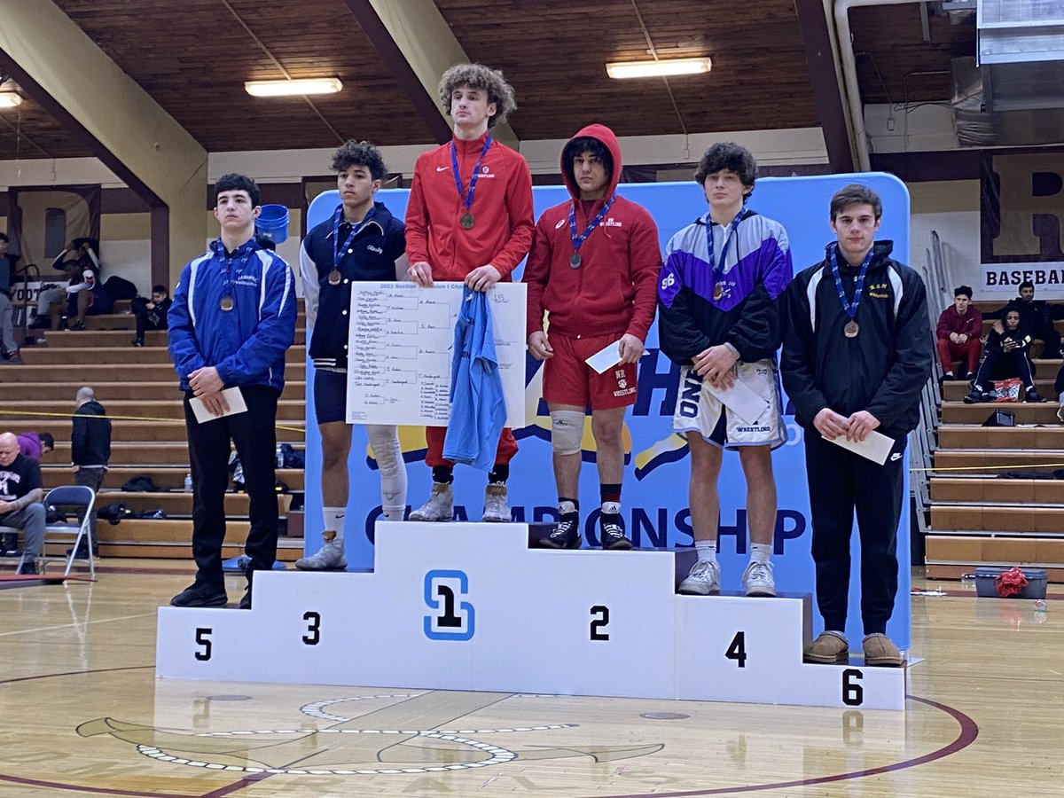 cnramswrestling's tweet photo. Congratulations to the RAMS Wrestling team on finishing 5th out of 31 teams at the Section I Wrestling Championships! 4 wrestlers earned All Section honors: Justin Smoot(2nd), Brian Bordas (3rd), Matt Cortelli(4th), and JT Roden(6th). Justin Smoot qualified for the NYS Tournament https://t.co/cIk24SLaT9