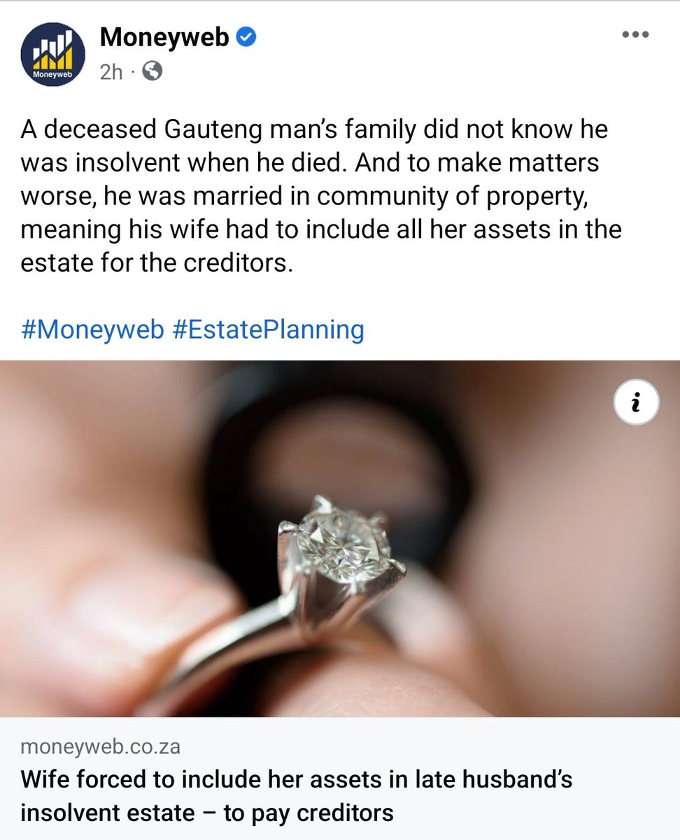 Its_Meme_Ma's tweet photo. Death in SA could cost you hundreds of thousands unless you do your homework. 

Financial conversations must happen BEFORE you get married and should include which marital regime to choose.

If only she had life cover... https://t.co/4MduqhZ9L7