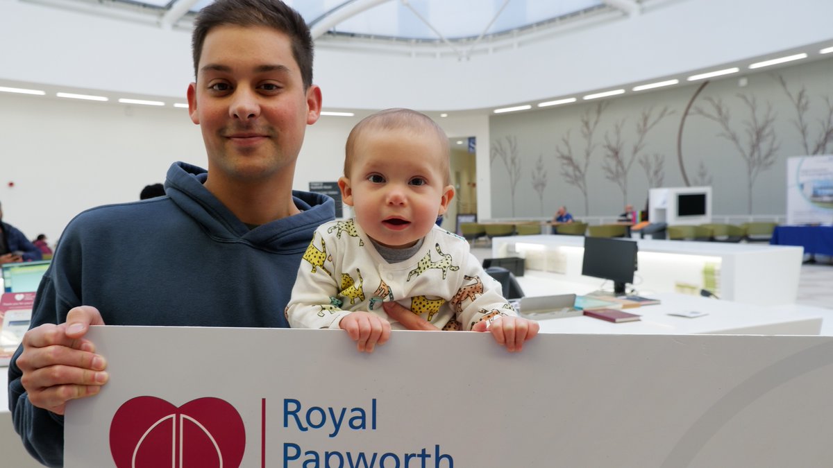 Adorable Zach had his first taste of fundraising, when he joined dad, long-time supporter Dan, for a special cheque presentation.

<a href="/kenningtonads/">Kennington Amateur Dramatics</a> raised £3,483 for Royal Papworth Hospital with bucket collections at performances of Rapunzel, which Dan co-directed. 

Thank you!