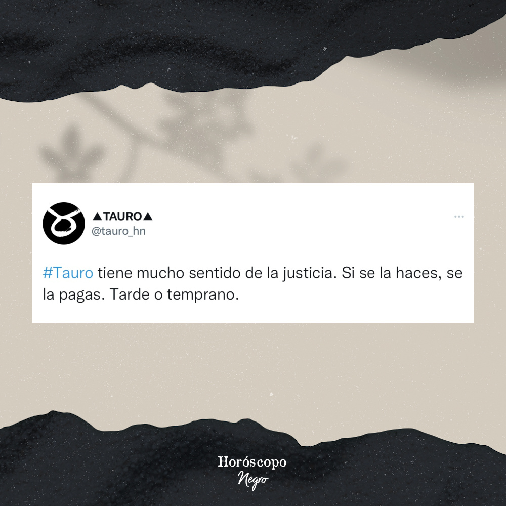 ✨♉✨ #tauro #horoscoponegro