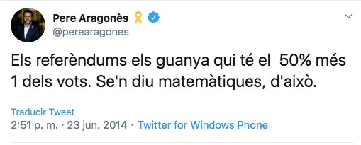 jaumeatonda's tweet photo. .@Esquerra_ERC no ens vulgueu vendre més motos! Si no hagéssiu traït les vostres pròpies paraules, ni signat aquest "nou" #CodiPenal, ara no caldria dir que "l'apliquen malament". Torneu a la unitat i la lluita si voleu culminar la #independència de #Catalunya
#NiOblitNiPerdó https://t.co/dvEIO4fMHm