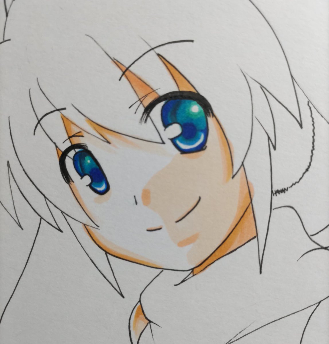 「今日から色紙制作です。 」|キノ店員のイラスト