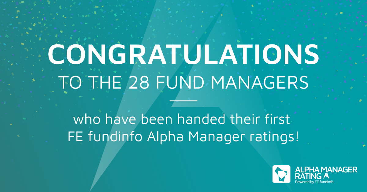 FEfundinfo's tweet photo. We are delighted to announce that 28 fund managers have received their first FE fundinfo Alpha Manager ratings!
Congratulations to all our new and returning Alpha Managers for 2023!
Discover more: https://t.co/YhEC8F5RKs
#FundManagers #FundDistributors #AlphaManagers #Ratings https://t.co/SbsRhwjfEZ