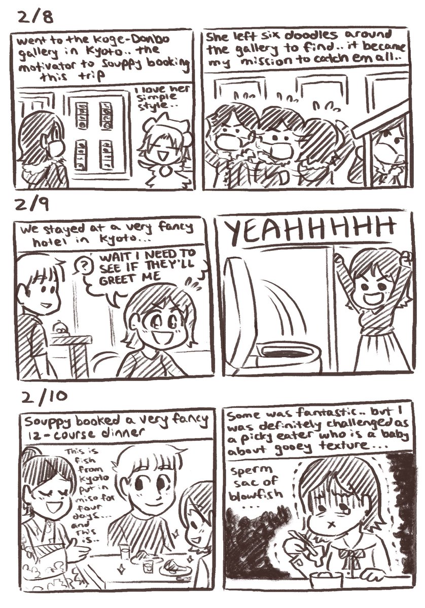 More diary comics while in Japan, it's honestly been kinda hard picking specific events to draw about!