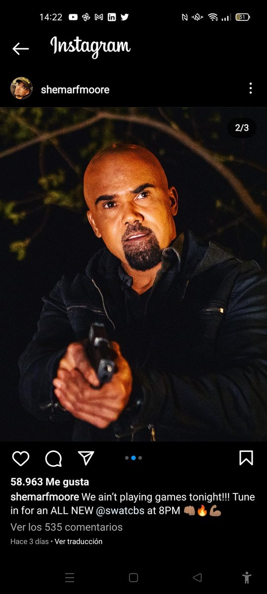 ElenaBusoiu's tweet photo. @shemarmoore @swatcbs #SWAT is in action and I love that. What a great episode @Shemar❤️💙🌹#LoveSwat, ❤️💙🌹 Congrats to the cast & crew 🎉 specially writer department 🎉 Thank you to all of you ⭐⭐⭐⭐⭐❤️💙🌹🌹🌹🌹🌹🌹🌹🌹🌹 https://t.co/bU8ZdjKfEU