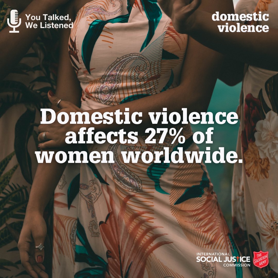 Respondents to our survey reported that Domestic Violence was the second most important social justice issue to them. Read the results of the survey here: s3.amazonaws.com/cache.salvatio…