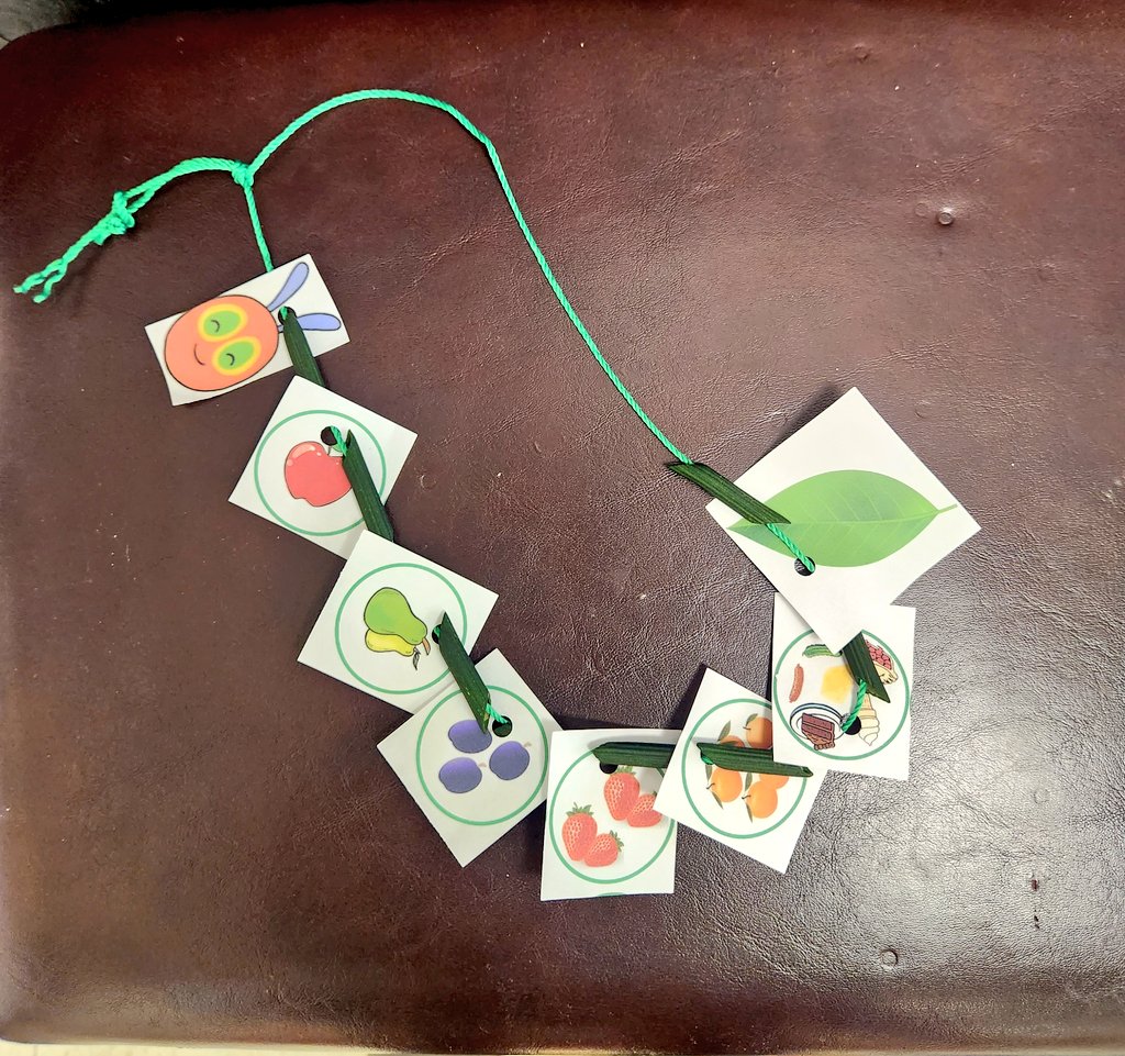 MsSingh209's tweet photo. Kindies are critically analyzing The Hungry Caterpillar through Math (unplugged coding &amp; growing patterns), Literacy (story retelling), Science (life cycles), and sensory play. 🐛🍎🍐🍊🍓🍰🍃 @LambtonParkTDSB @tdsb @EarlyYearsTDSB https://t.co/wwazYAXqIS