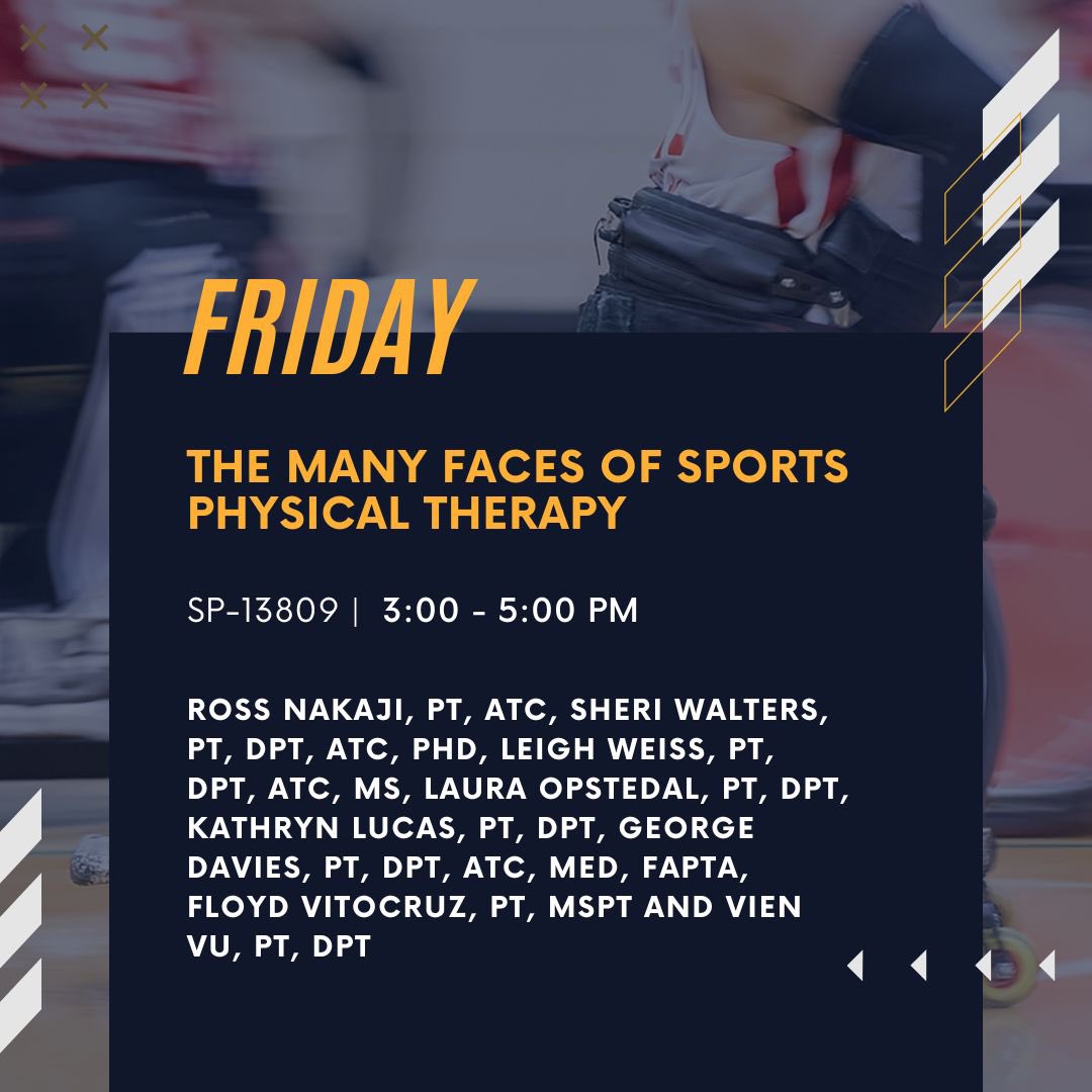 • Happy Monday, Adaptive Sports fam! 🦾

APTA Combined Sections Meeting is only a short week away! ☀️ We have some exciting educational sessions that we don’t want you to miss! 📚