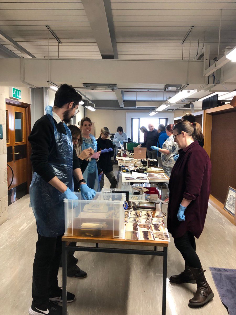 CConserveCymru's tweet photo. Connect Conserve’s first in person training event last week. We delivered salvage training @NLWales with the North Wales emergency response networks. There were some really interesting objects that got very wet and then got dried! #conservation https://t.co/v8Dk1ZTOYW