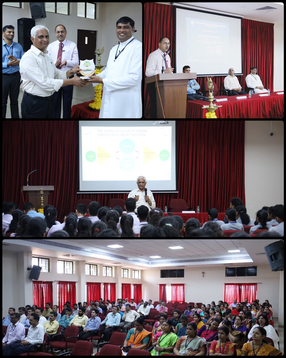 SJEC_Mangaluru's tweet photo. InnoVenture was inaugurated by Dr Nitin Kulkarni by unveiling the logo at 3:30 pm in the Spoorthi Hall of Academic Block III in the Campus. Dr Kulkarni will be functioning as the Program Manager of this initiative.
#prideofsjec #innoventure #innovation #sjec_mangaluru #sjec #pro https://t.co/HigDJFUPQo