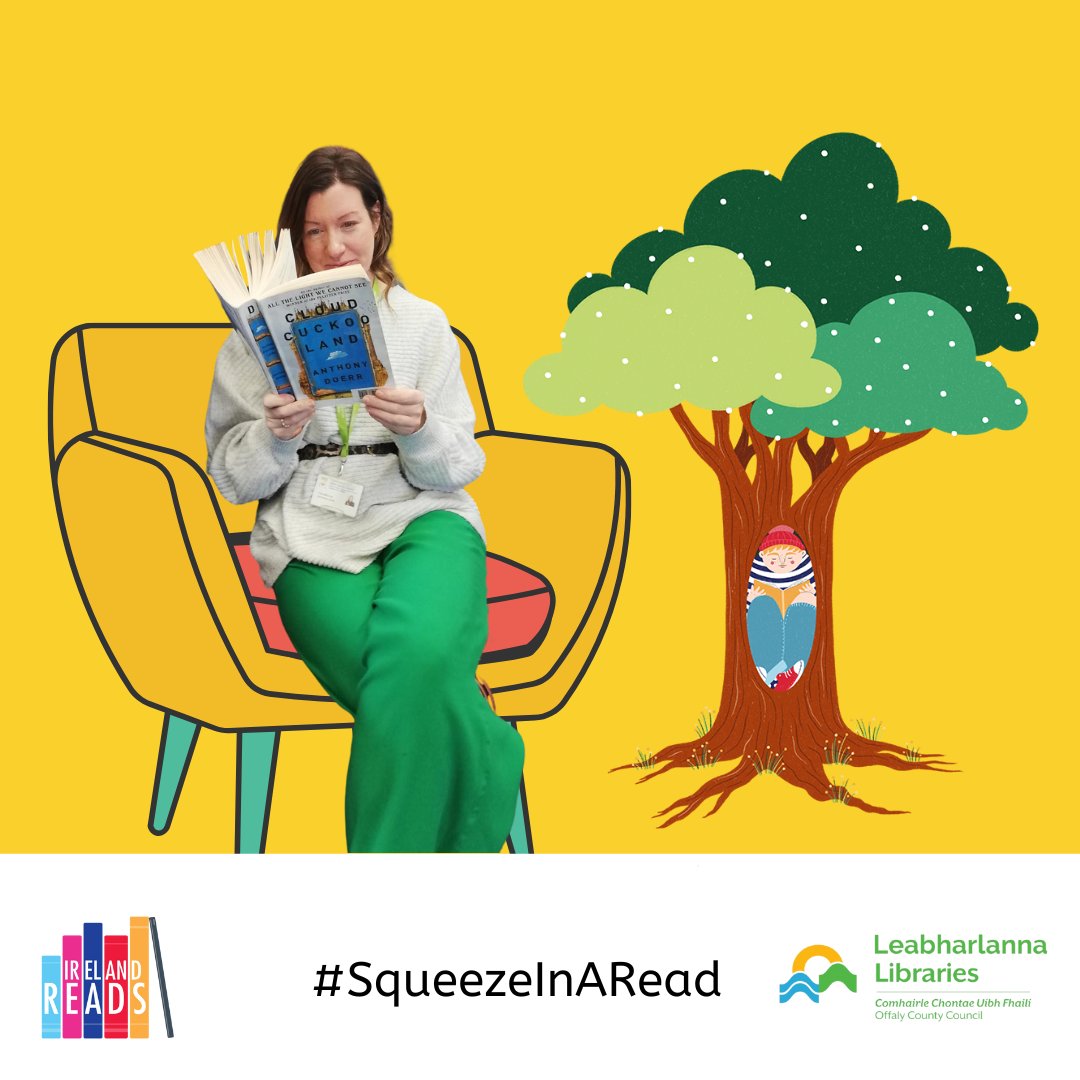 OffalyLibraries's tweet image. Will you #SqueezeInARead this week? As we approach #IrelandReads Day on February 25th, don&apos;t forget to pledge some time to read - just like our staff at #ClaraLibrary!
irelandreads.ie