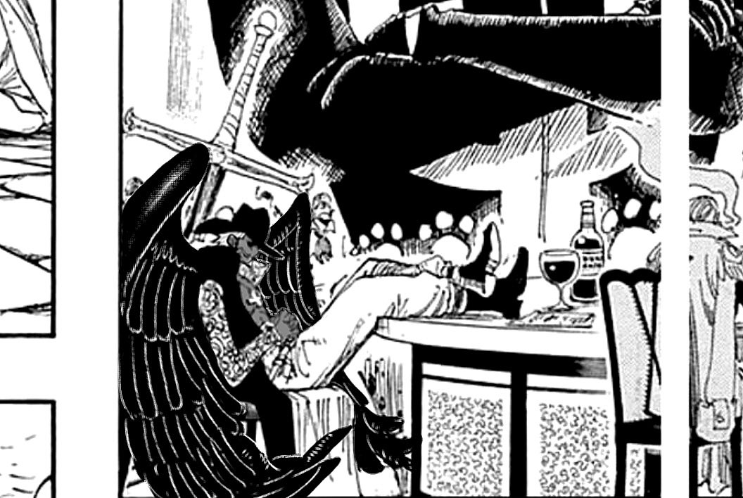 ╱ Mini-Mihawk y Mihawk juzgando tranquilamente a la gente con sus copas de vino era una visual que no sabía que necesitaba hasta ahora.

Divinos ellos.