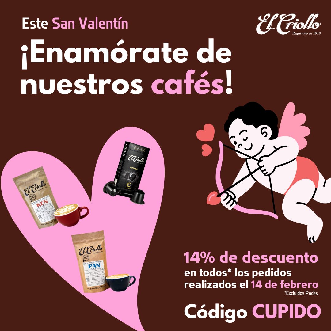 cafeselcriollo's tweet photo. 💘 ¿Lo sientes? Es un flechazo por nuestros cafés 💘

🤎 Cupido llega este #SanValentín con un 14% de descuento en tooodos nuestros cafés 🤎

❤️‍🔥 ¡Solo hoy en https://t.co/dHnTd8RR0d!

#ElCaféQueTeMereces https://t.co/etQ8ZRCl1g