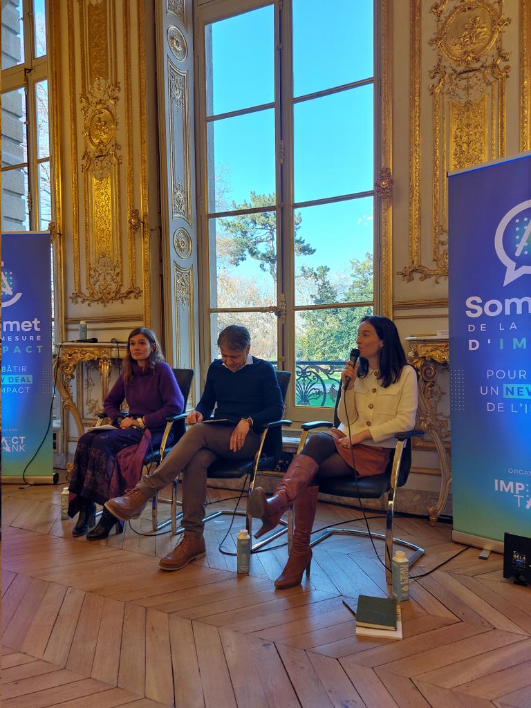 Présentation de l'#EntrepriseFullRSE et sa mesure d'#impact par <a href="/Hchadapaux/">Hortense Chadapaux</a> , Directrice des Programmes, @GeorgetVal et <a href="/ThierryRayna/">Thierry Rayna</a> lors du sommet #Newdeal4Impact