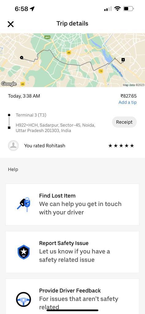 amoljoseph's tweet photo. I had to take Uber for my next ride at the same time when he was driving without ending my Ride. 
My initial charges were around ₹700 but when he ended it came to ₹1800+ that too in Gurgaon, didn't got any help from @Olacabs Grievance dept. @jagograhakjago need help to check . https://t.co/5bUnm4t9tD