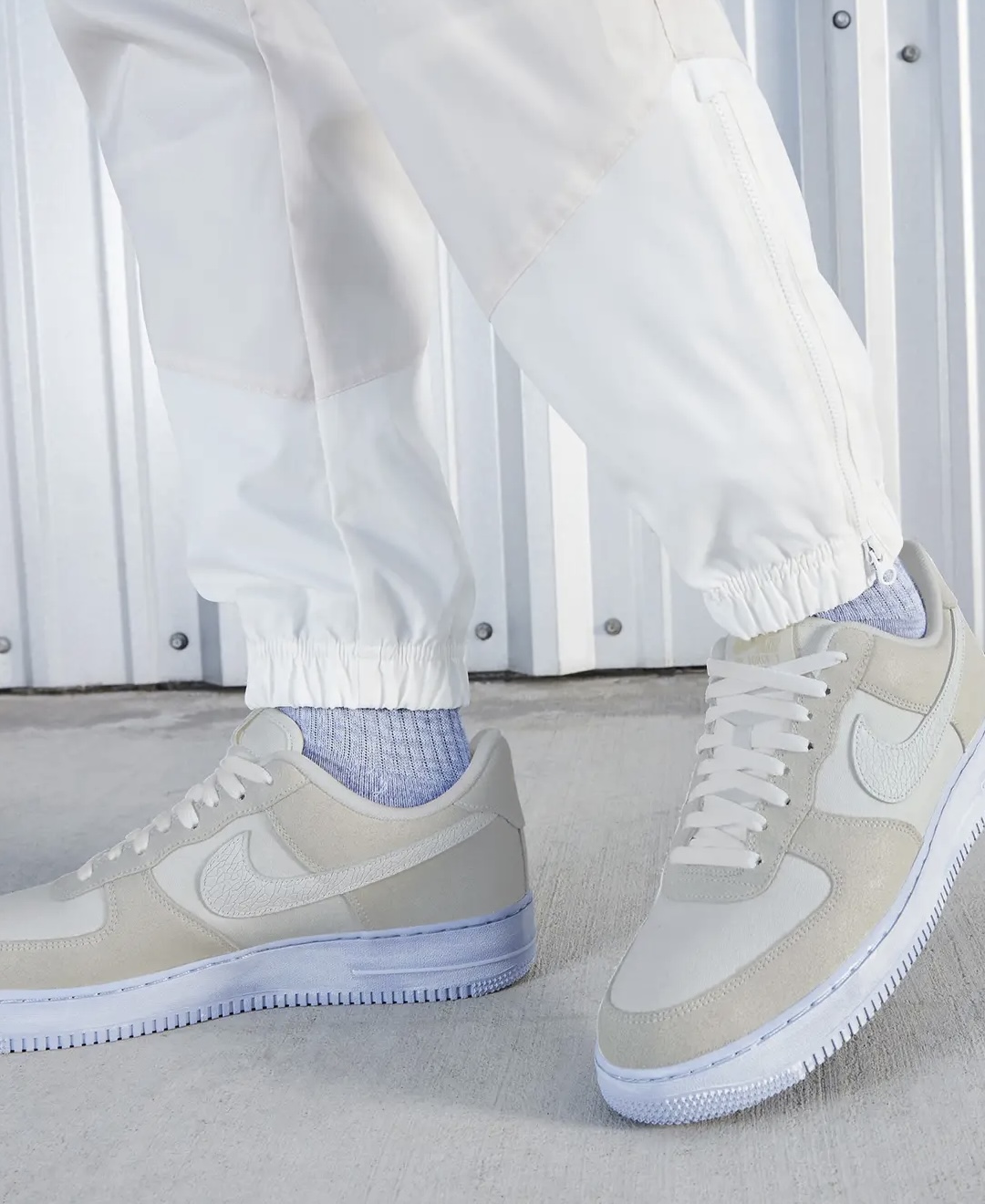 SNKR_TWITR on X: AD: Nike Air Force 1 '07 LV8 EMB 'Summer White/Blue  Whisper' available here Nordstrom  SnipesUSA    / X