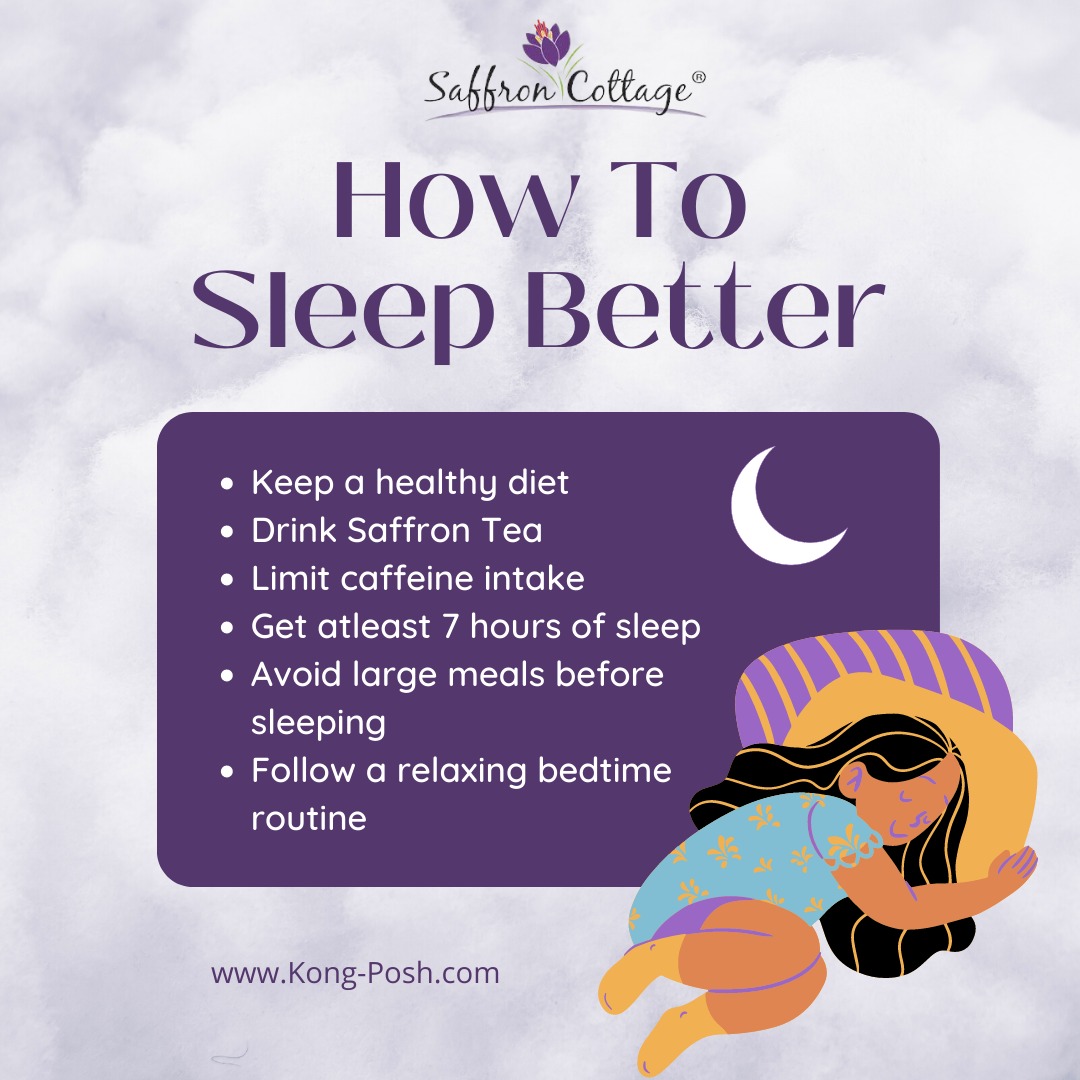 Apply These Tips and you definitely will get Healthy Sleep 😴💤

Remember Healthy Sleep is Very Important 

#KongPosh #SaffronCottage #Saffron
#Saffronforsleep #sleepy
#healthysleep #healthysleephabits
#drinksaffronwater #benefitsofsaffron