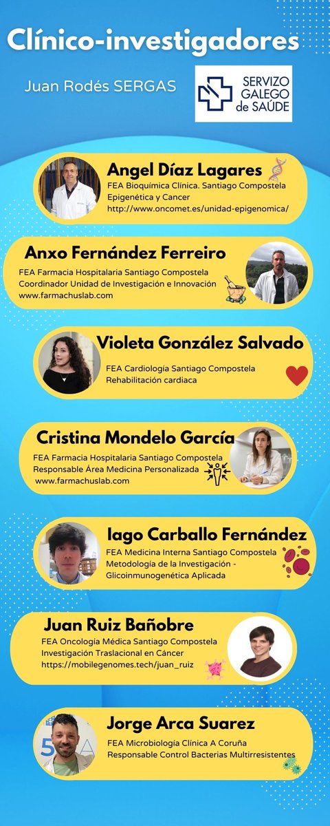 Actualmente somos 7⃣ los Juan Rodés  <a href="/SaludISCIII/">Instituto de Salud Carlos III (ISCIII)</a>  activos en <a href="/SanidadeXunta/">Consellería de Sanidade</a> <a href="/santiagosergas/">Área Sanitaria de Santiago e Barbanza</a> <a href="/SanidadeACoruna/">Área Sanitaria da Coruña e Cee</a> <a href="/CHUAC_Sergas/">CHUAC_Sergas</a>. Pronto daremos visibilidad a las actividades que desarrollamos en <a href="/SanidadeXunta/">Consellería de Sanidade</a> . ❤️