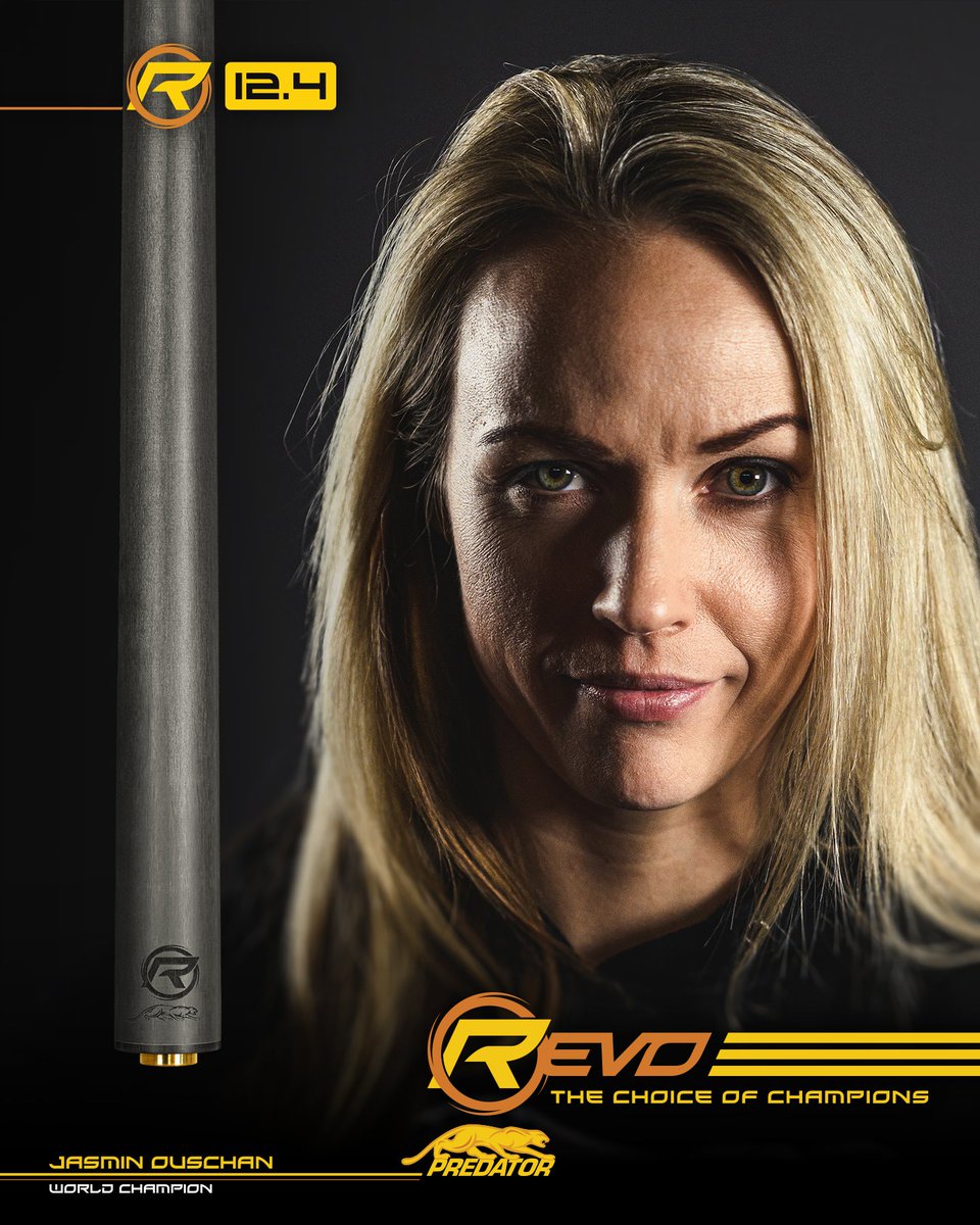 PredatorCues's tweet image. World Champion @JOuschanLive trusts her expert game to REVO 12.4, the most versatile of our REVO shafts. 
The Choice of Champions: predatorcues.me/3HQonv9
#WomenInSports #ProPoolPlayer #PredatorProTeam #PredatorCues