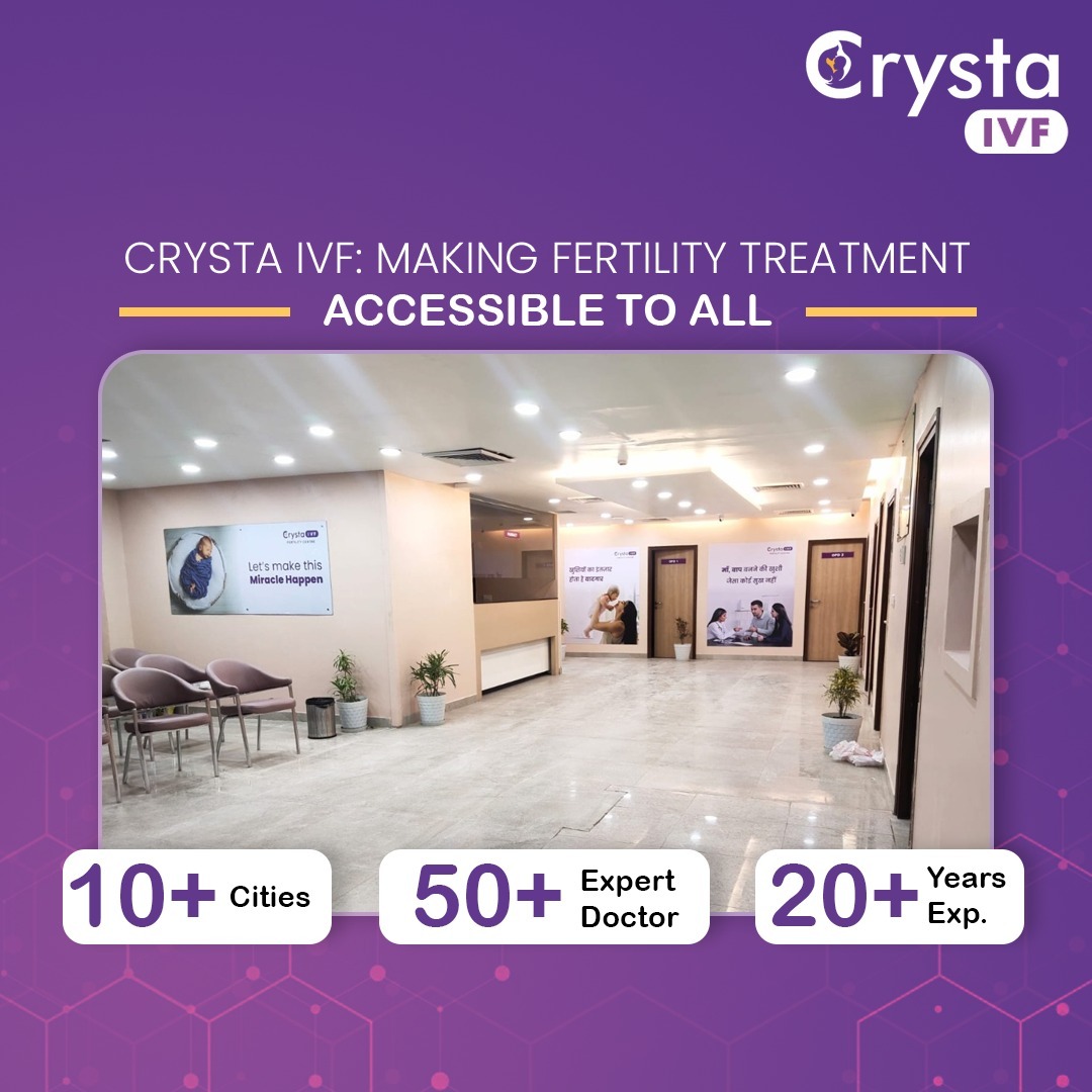 CrystaCare's tweet image. CrystaIVF brings fertility treatment right within your grasp; with our network of easily accessible centers. Let us make starting a family a reality for you today.

#CrystaIVF #advancedlab #advancedfertilitylab #ivfclinicindelhi #expertdoctors #experienceddoctors #ivfcenter