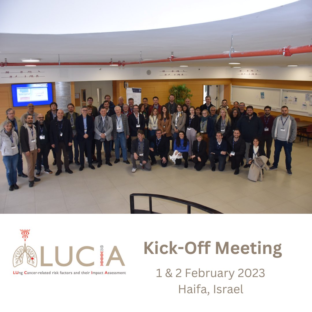 LUCIA Project (@luciaeuproject) on Twitter photo On 1 & 2 February, the <a href="/luciaeuproject/">LUCIA Project</a> kicked off!
Partners met in Haifa, Israel, at <a href="/TechnionLive/">Technion Israel</a>
We look forward to work together in the next four years on risk factors to improve #lungcancer #prevention, early detection & #screening ! On 1 & 2 February, the <a href="/luciaeuproject/">LUCIA Project</a> kicked off!
Partners met in Haifa, Israel, at <a href="/TechnionLive/">Technion Israel</a>
We look forward to work together in the next four years on risk factors to improve #lungcancer #prevention, early detection & #screening !