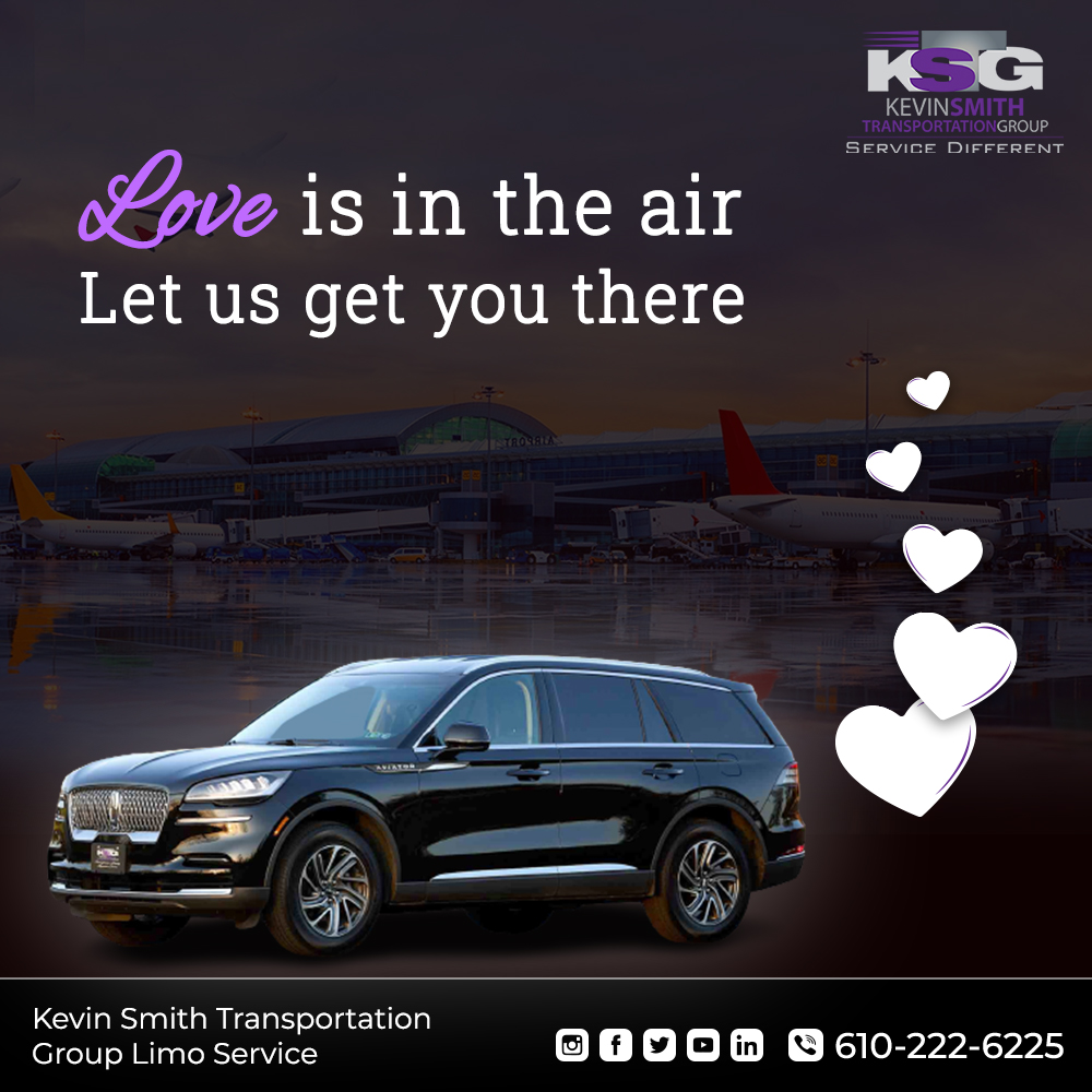 KevinSmithGrp's tweet photo. Taking a trip this Valentine’s Day? Why not make your airport transfer part of the celebration? A luxurious limo is a perfect place to snuggle up with your loved one while you get whisked away. 
 #SpecialDays #love #AirportTransport #LuxuriousLimo #Celebration https://t.co/NLMNCR5llV