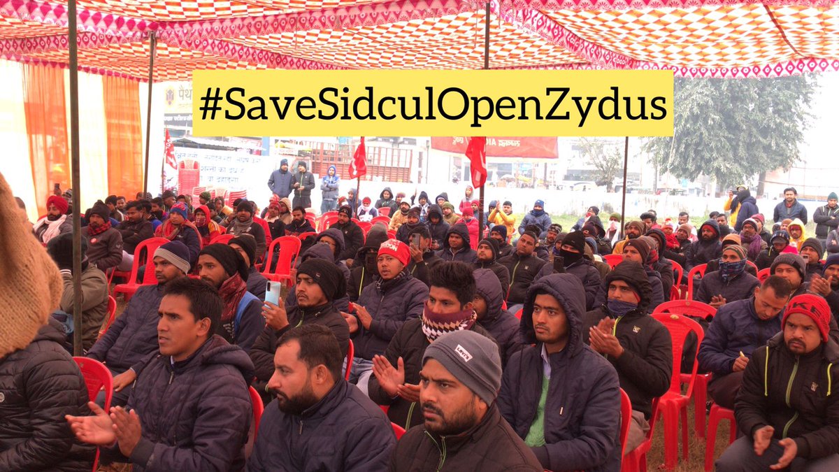 AicctuMl's tweet photo. 238 Days and Counting: Zydus Workers Demand End to Illegal Factory Lockout by @ZydusUniverse 
#SaveSidculOpenZydus https://t.co/XvgmtSIZBV