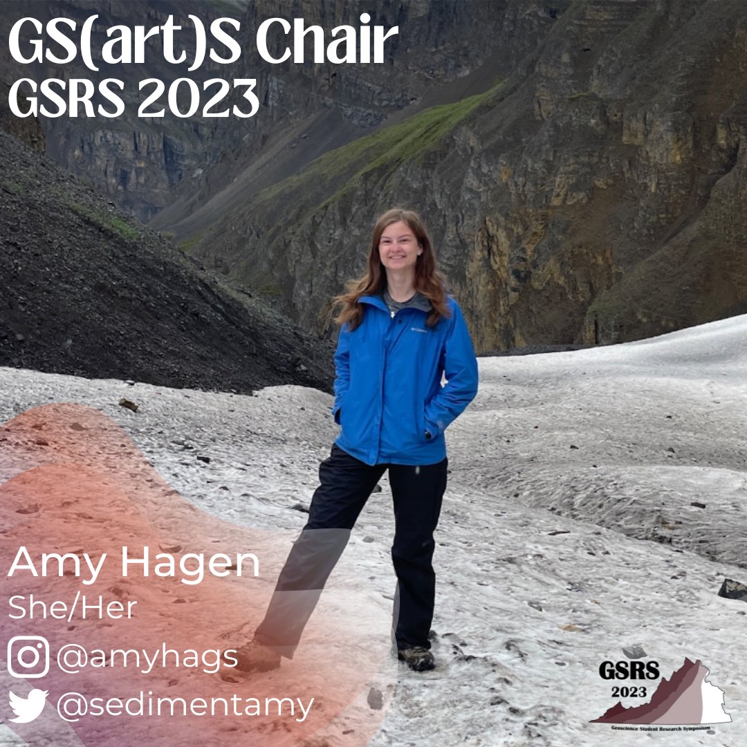 GSRS_VTGeos's tweet image. Six days until GSRS 2023! Let’s meet the people behind our newest addition, GS(art)S, chaired by @sedimentamy (2nd Ph.D. student).

Other committee members are @geochemcecelia (2nd year Ph.D. student) and @ErkasaurusR (3rd year Ph.D. candidate)
