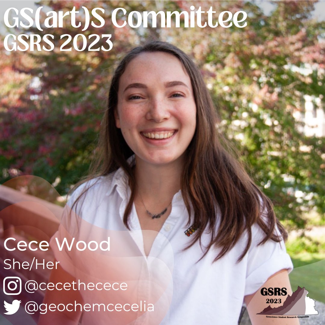GSRS_VTGeos's tweet image. Six days until GSRS 2023! Let’s meet the people behind our newest addition, GS(art)S, chaired by @sedimentamy (2nd Ph.D. student).

Other committee members are @geochemcecelia (2nd year Ph.D. student) and @ErkasaurusR (3rd year Ph.D. candidate)